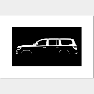 Jeep Grand Wagoneer (WS) Silhouette Posters and Art